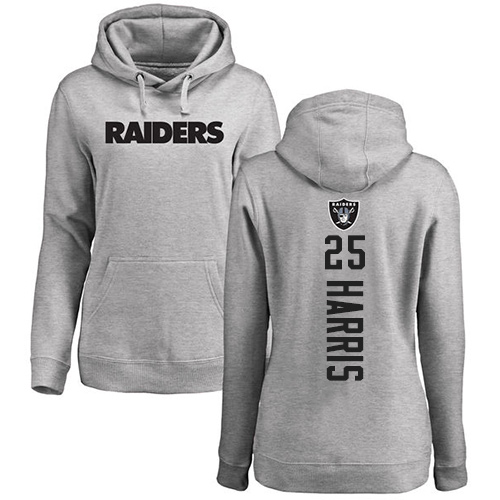 Men Oakland Raiders Ash Erik Harris Backer NFL Football #25 Pullover Hoodie Sweatshirts